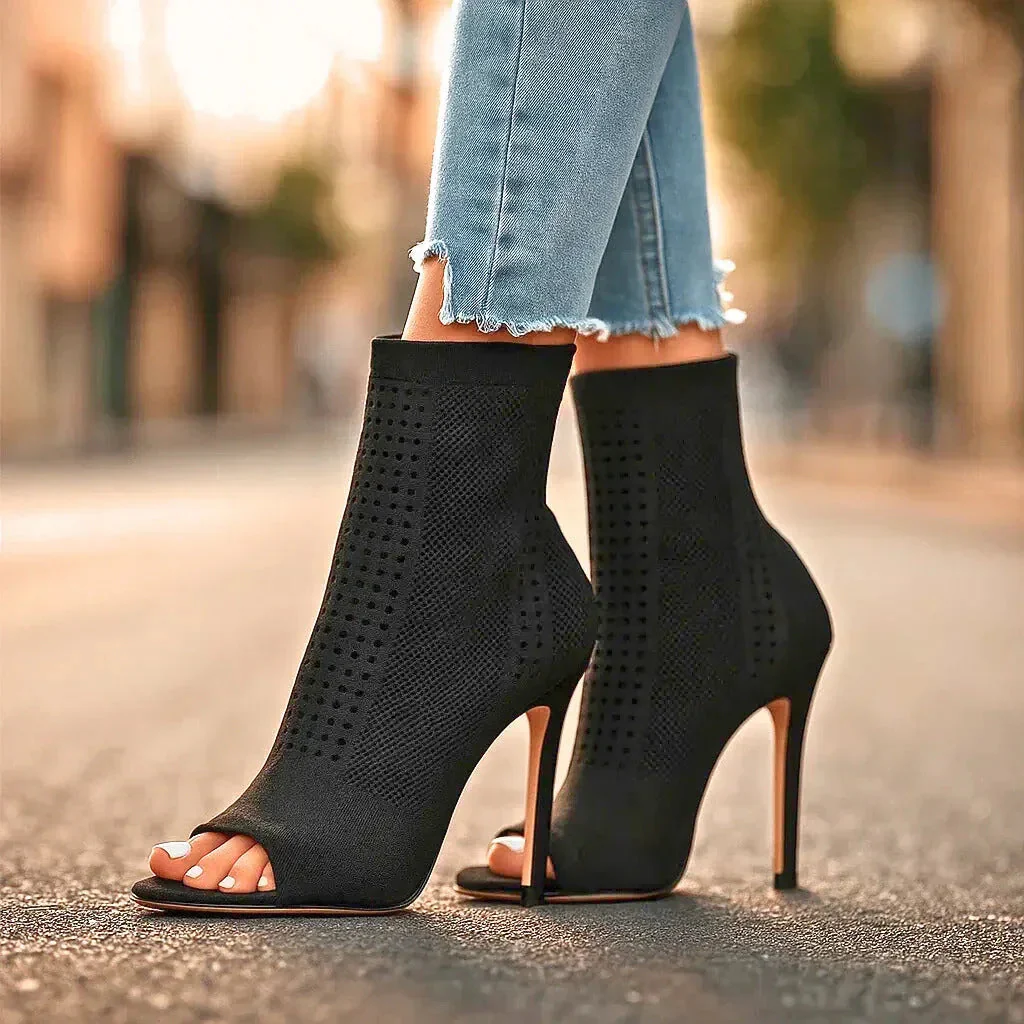 AMENA KNIT HEELS - Image 4