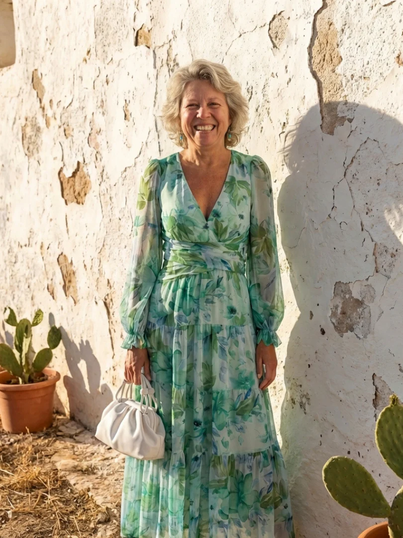 Althea | Long Sleeve Floral Maxi Dress - Image 12