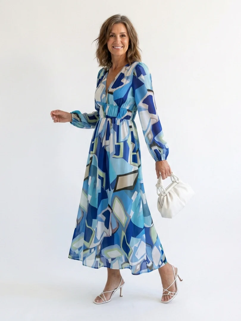 Althea | Long Sleeve Floral Maxi Dress - Image 8