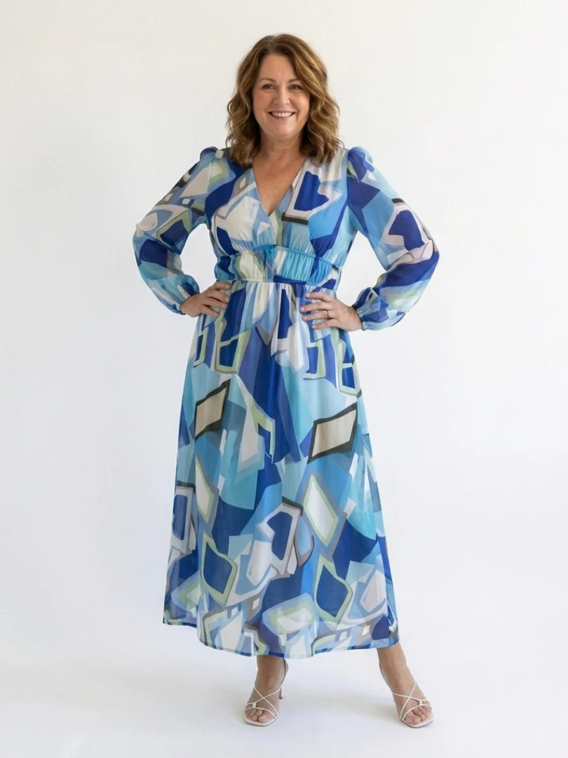 Althea | Long Sleeve Floral Maxi Dress - Image 9