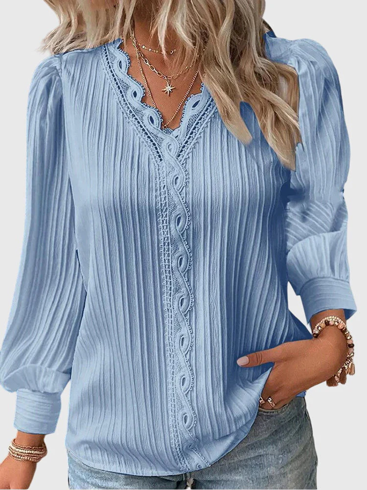Andrea™ | Elegant Pullover Blouse - Image 4
