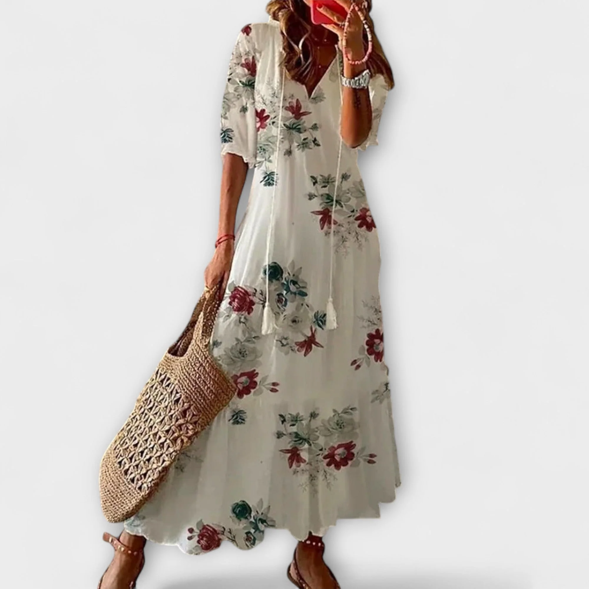 Anna – Women's Bohemian Summer Dress with Flowing Silhouette - Image 7