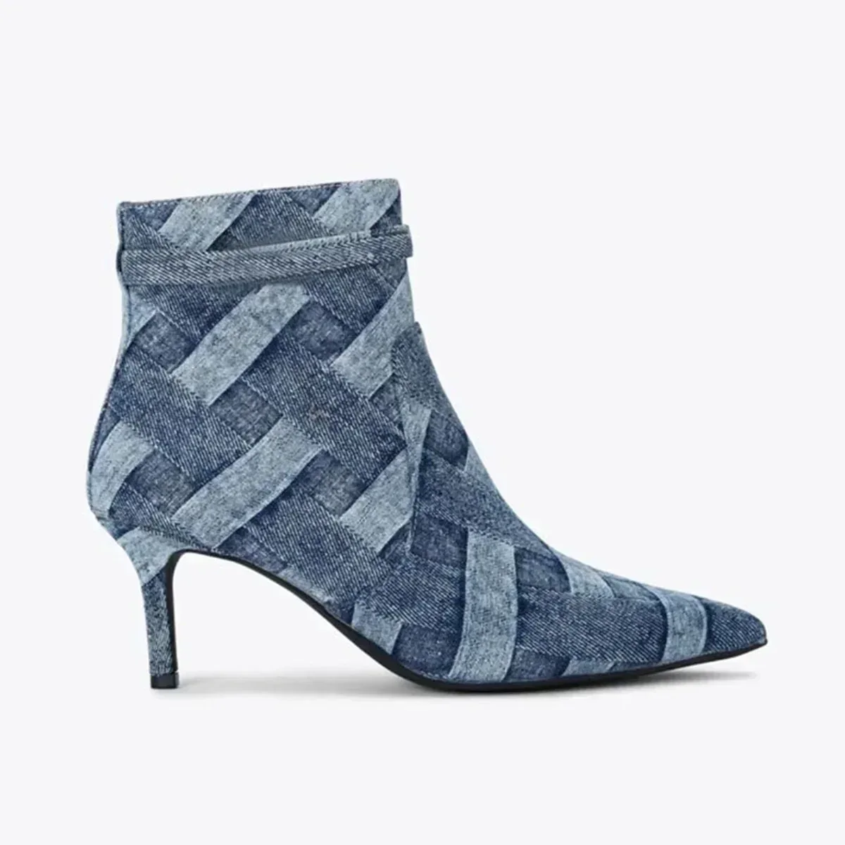 DANICA WOVEN DENIM HEELS - Image 6