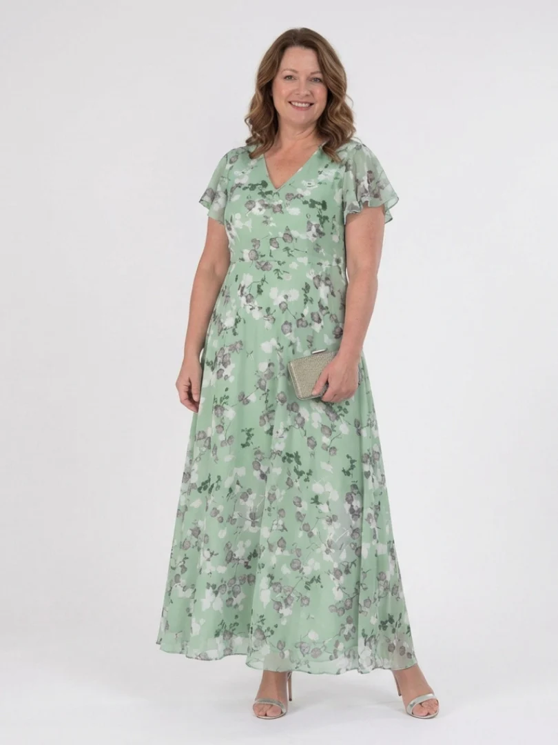 Ismeria | Floral Chiffon Maxi Dress - Image 5