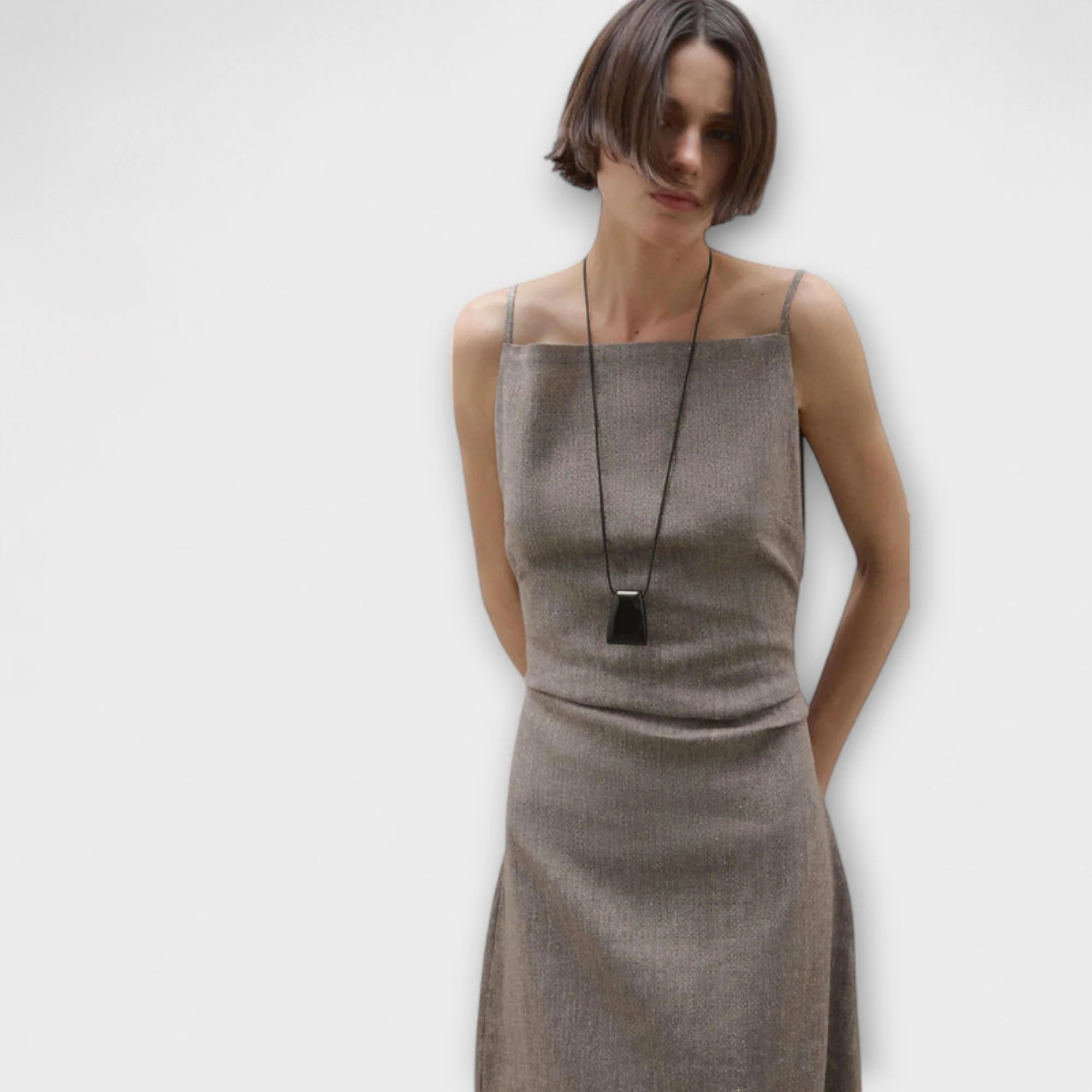 Clara - Flowing Maxi Dress Made of Linen Blend - Image 2
