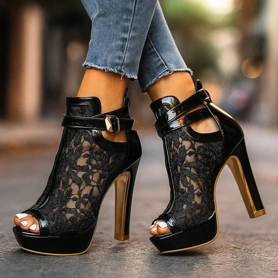LILIANA LACE HEELS - Image 4