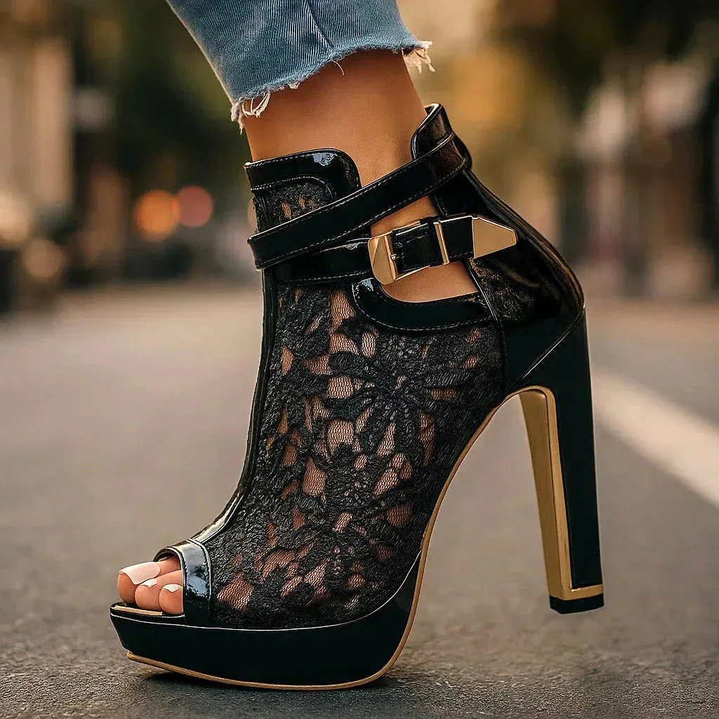 LILIANA LACE HEELS - Image 6