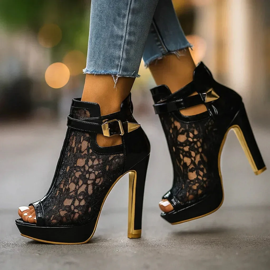 LILIANA LACE HEELS - Image 7