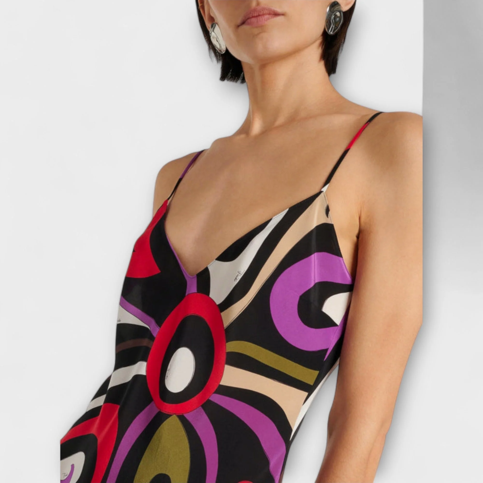 Daphne - Maxi Dress in Marble Print - Image 3