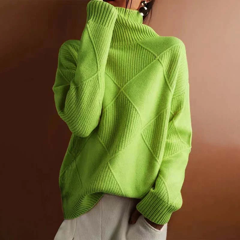 Denise | Cozy High Collar Knit Sweater - Image 10