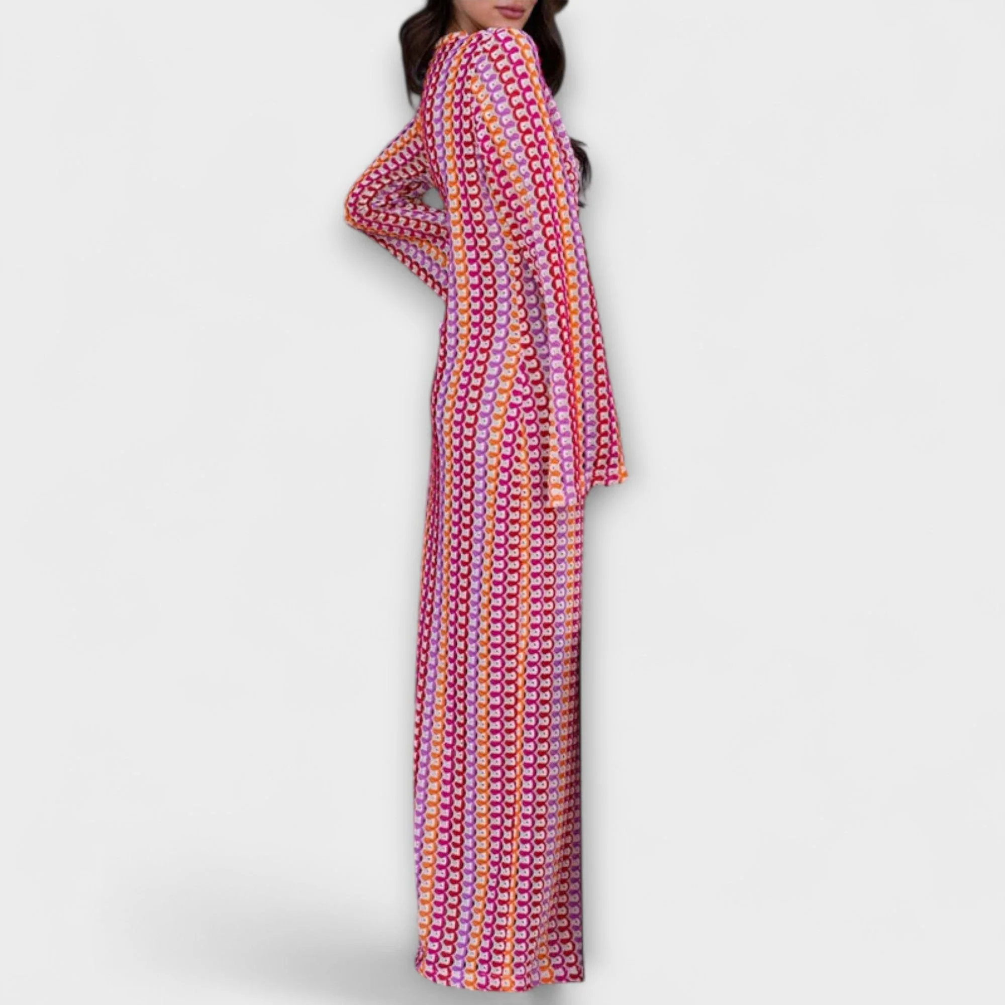 Elina – Maxi Dress with V-Neck and Vacation Flair - Image 10