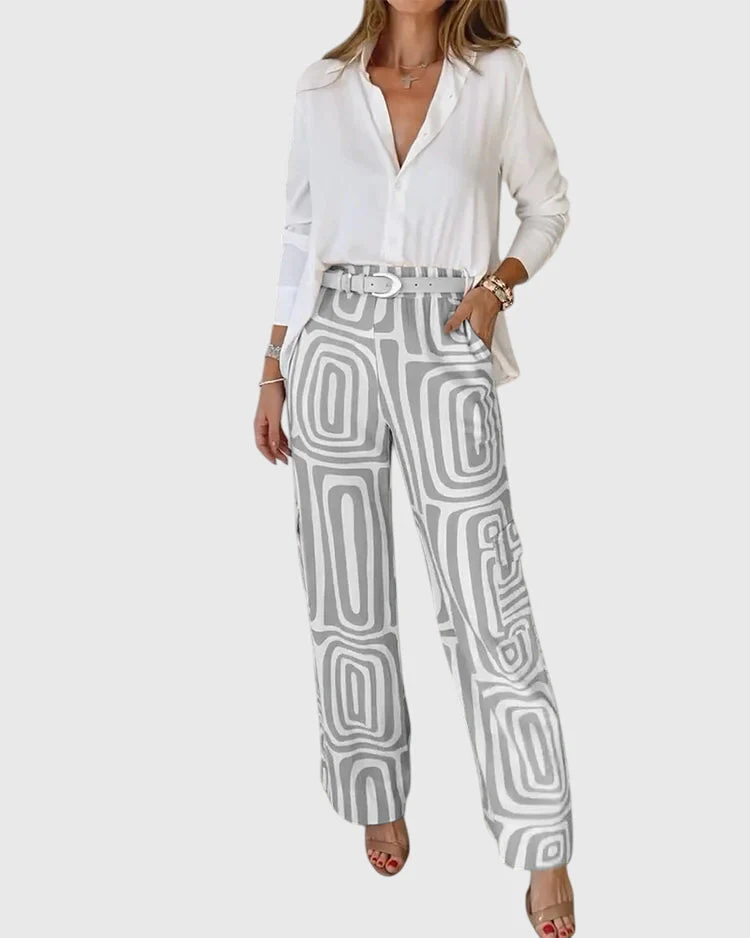 Emilia™ | Stylish Pants + Free Blouse & Belt - Image 5