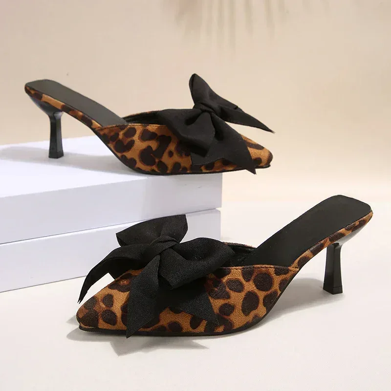 SIENNA LEOPARD BOW HEELS - Image 10