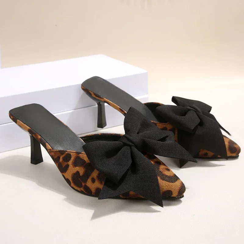 SIENNA LEOPARD BOW HEELS - Image 11