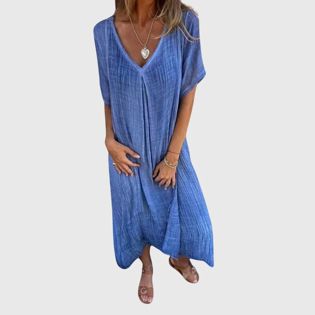 Fiona™ – Elegant Lightweight V-Neck Dress - Image 5
