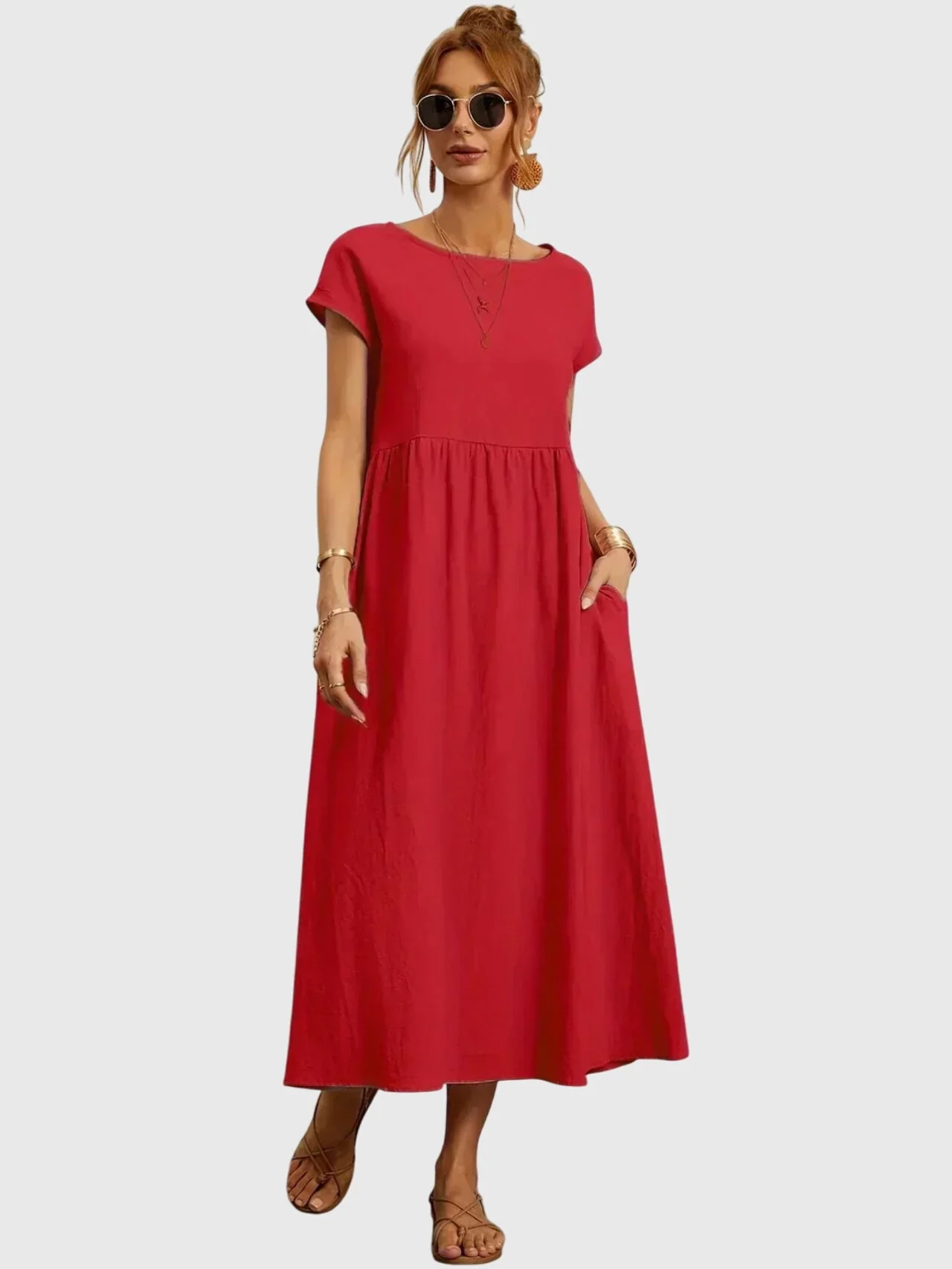 Giselle™ - Casual Pocket Dress - Image 5