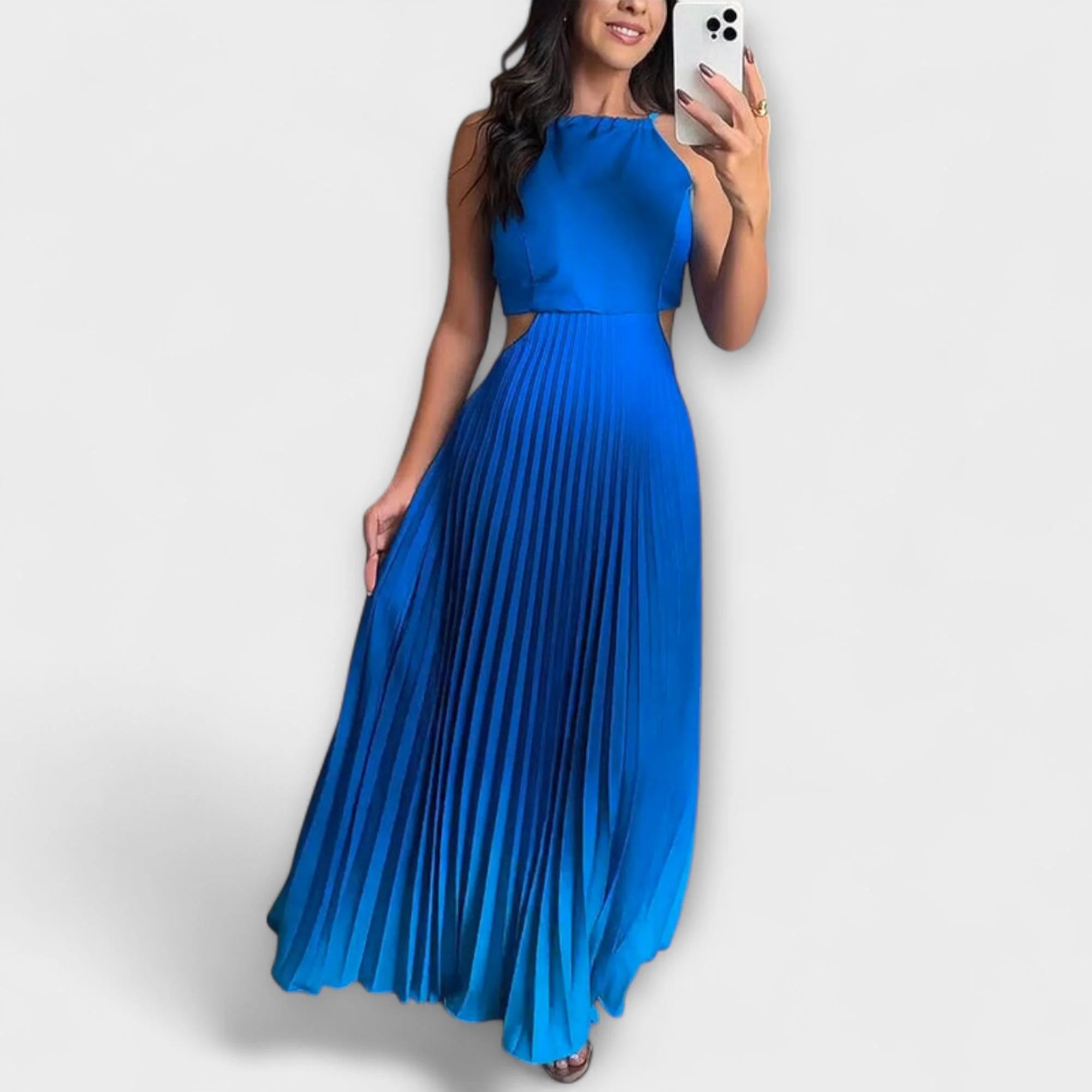 Haven - Stylish Backless Tie-Dye Maxi Dress - Image 3