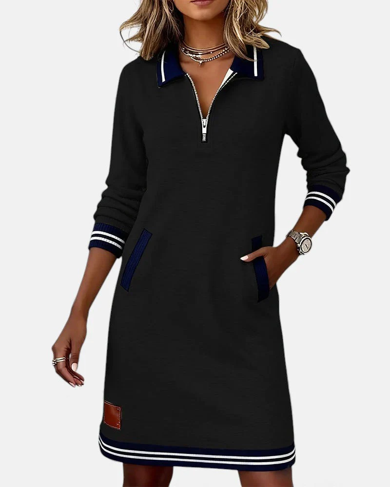 Jeanne | Chic Long-Sleeve Dress in Cotton - Image 10