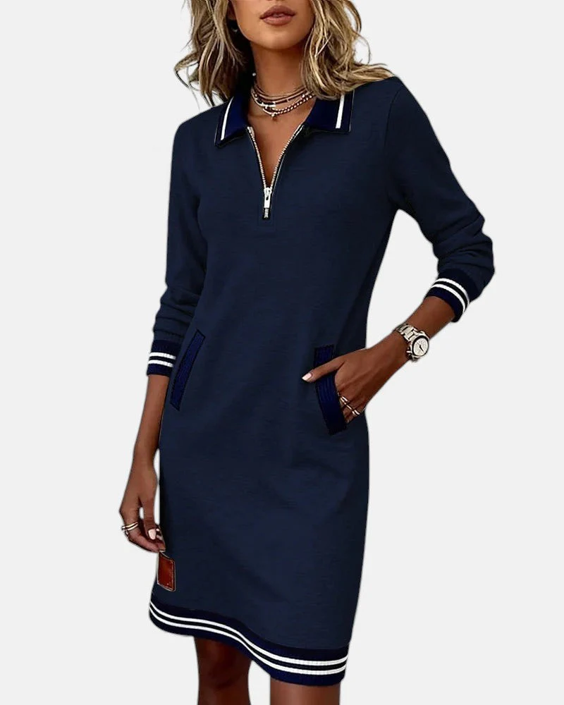 Jeanne | Chic Long-Sleeve Dress in Cotton - Image 5