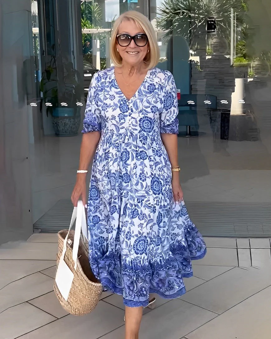 Keisha | Graceful V-Neck Floral - Image 6