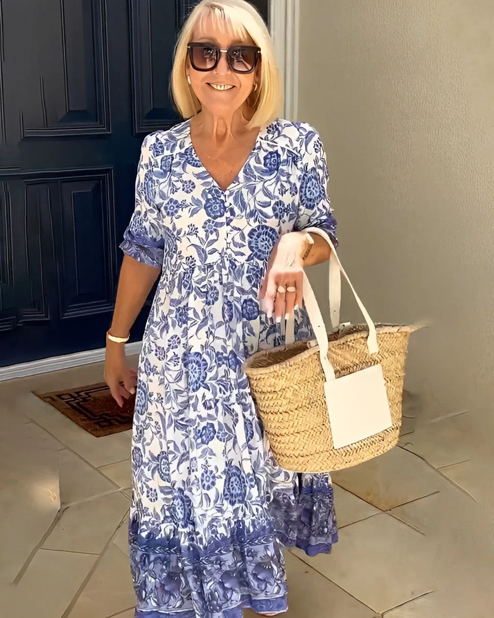 Keisha | Graceful V-Neck Floral - Image 7