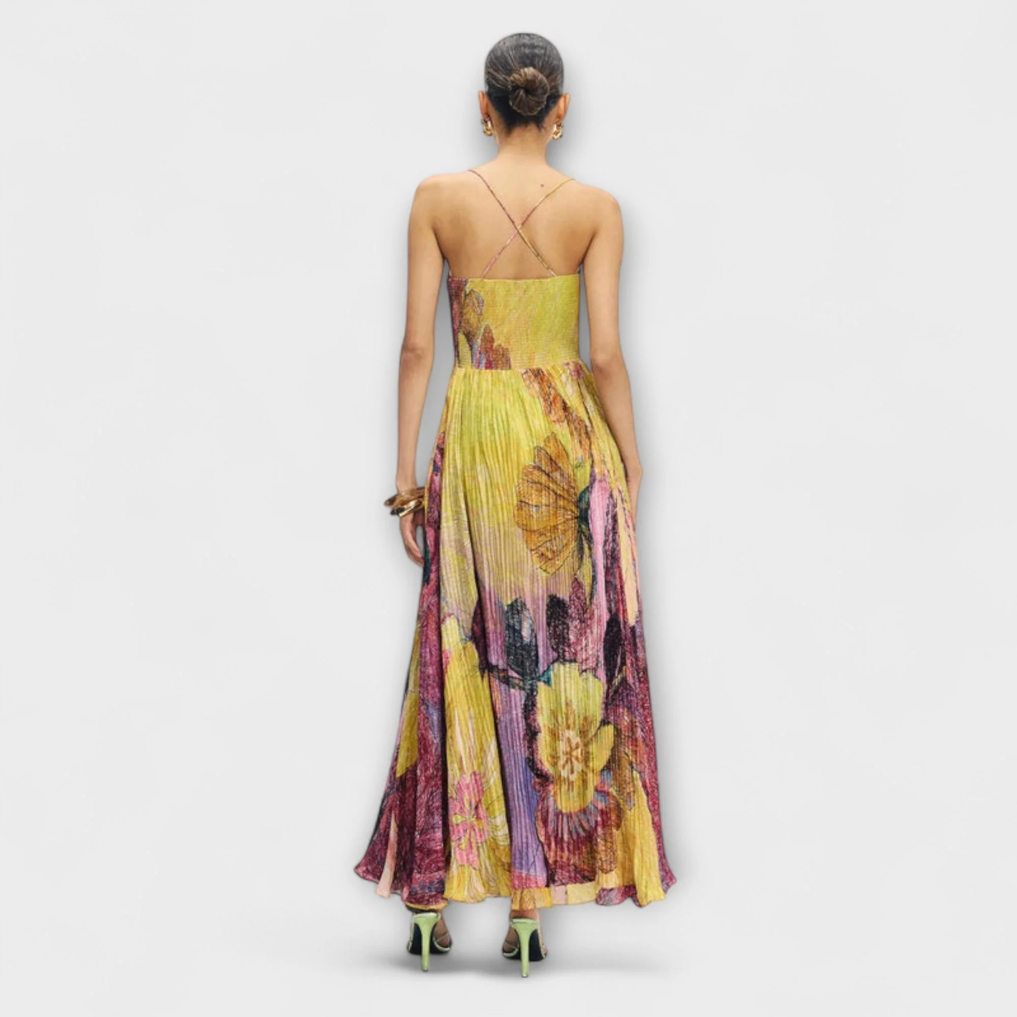Kiara - Maxi Dress with Vibrant Ikat Print - Image 3