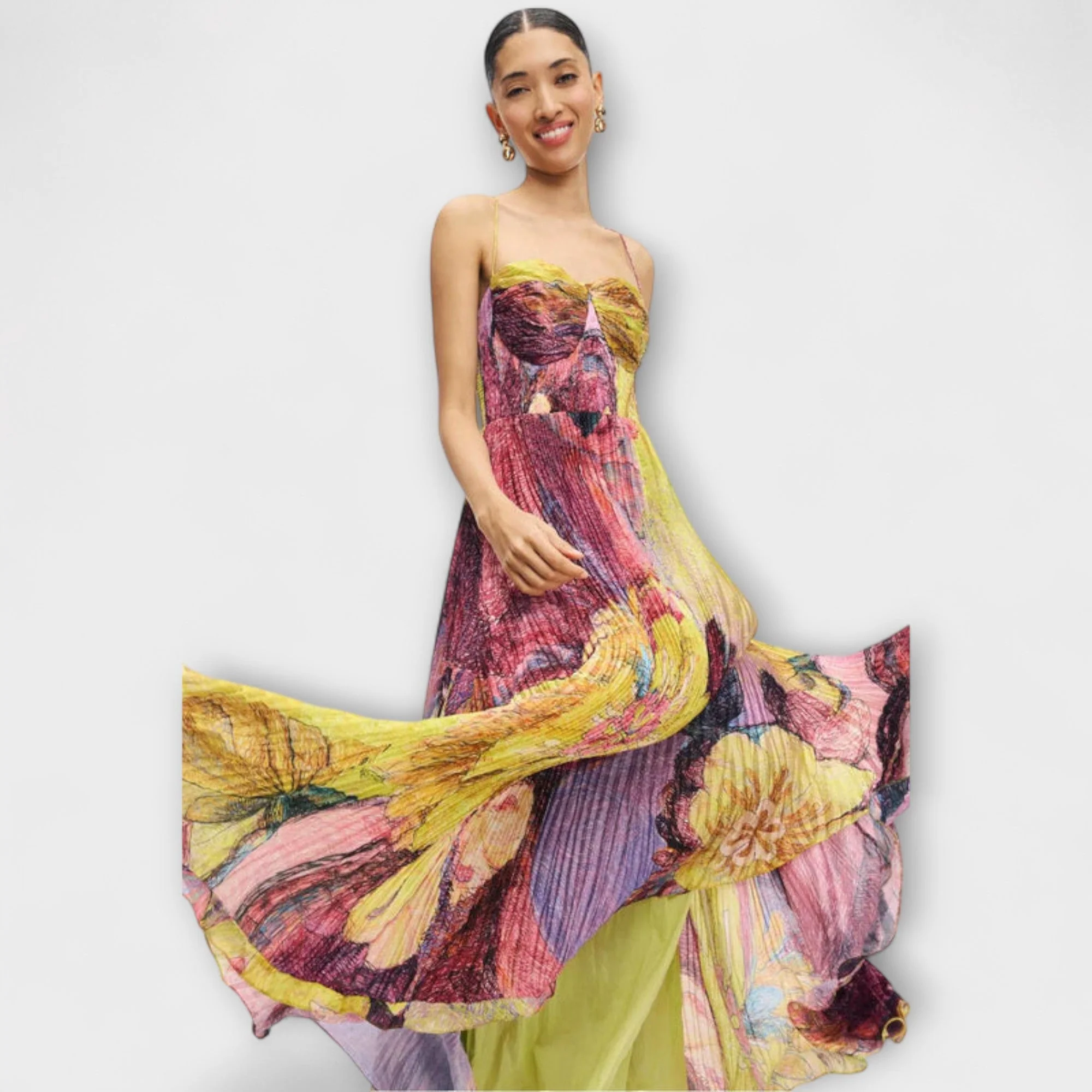 Kiara - Maxi Dress with Vibrant Ikat Print - Image 4