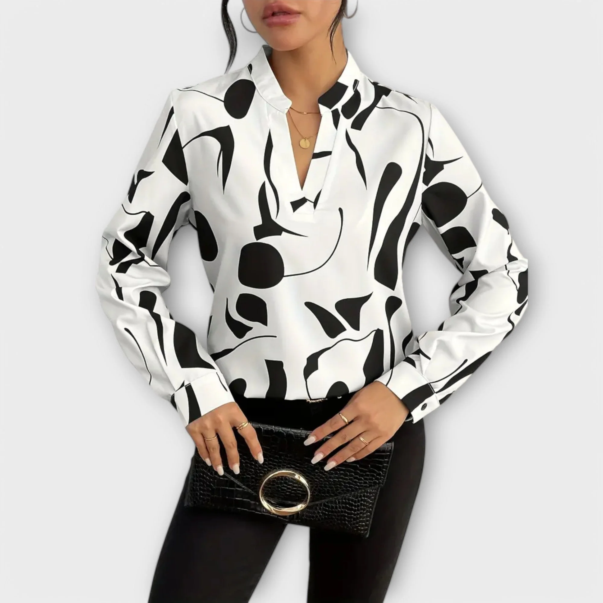 Lara™ Elegant Blouse With Design - Image 3