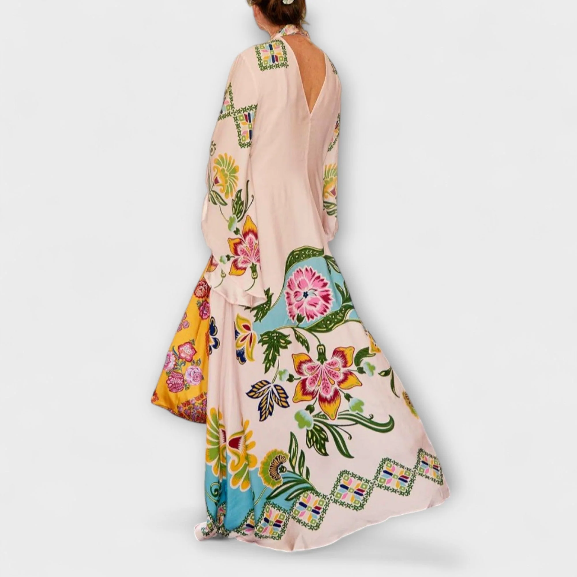 Lisa - Elegant Maxi Dress with Floral Print and Flowing Design - Image 6