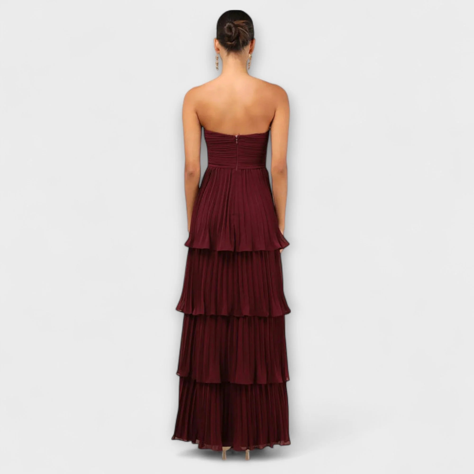 Lorena - Strapless Layered Maxi Dress - Image 2