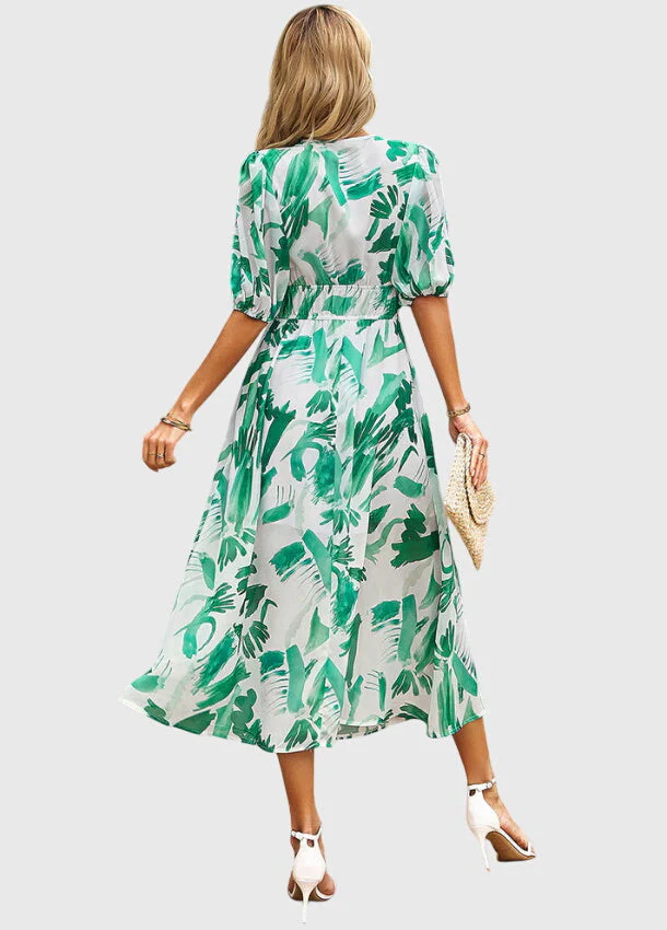 Merlin™ | Flattering Floral Midi Dress - Image 10