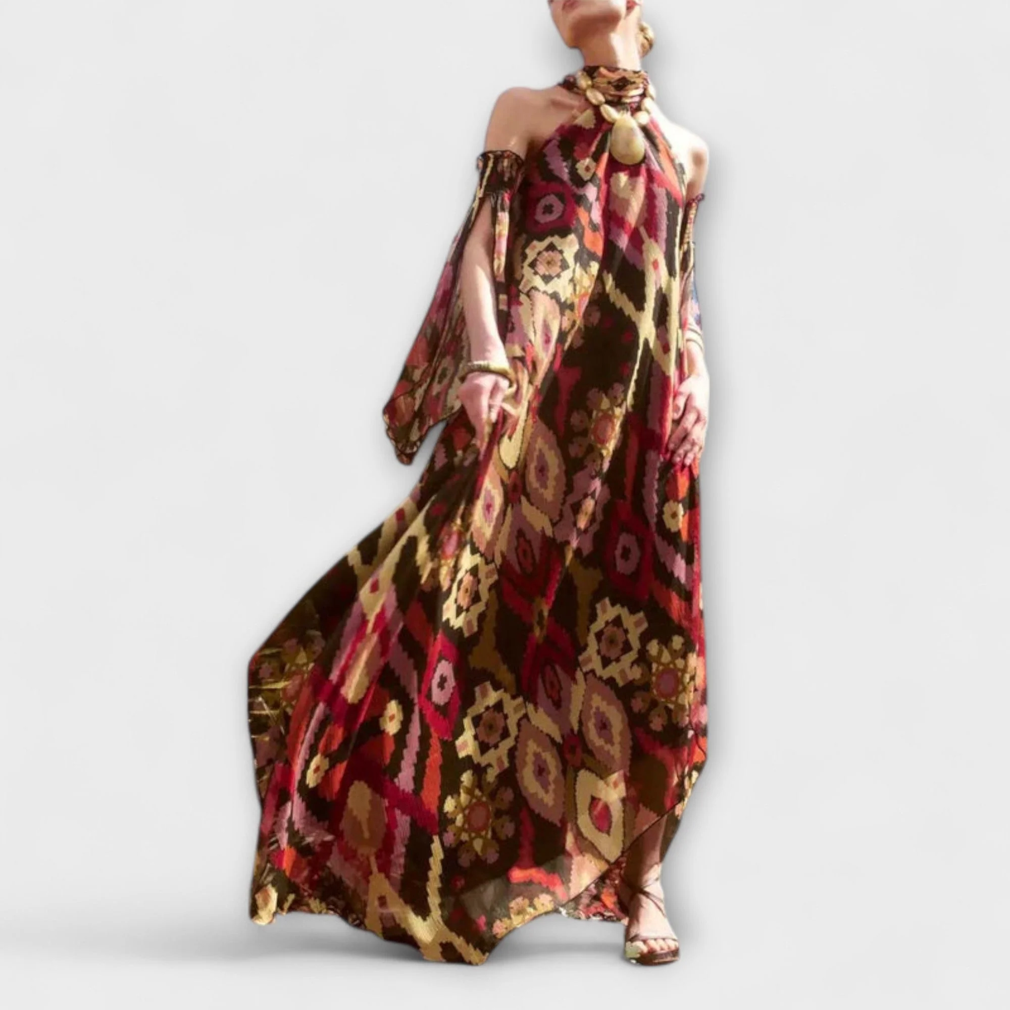 Monroe - Bohemian-inspired Maxi Dress - Image 4