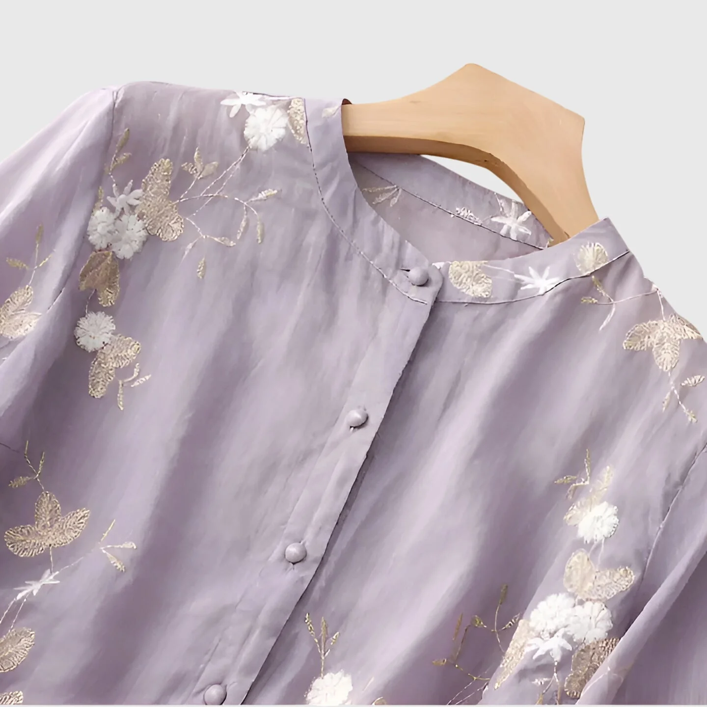 Nellie™ | Elegant Top with Embroidered Flowers - Image 6
