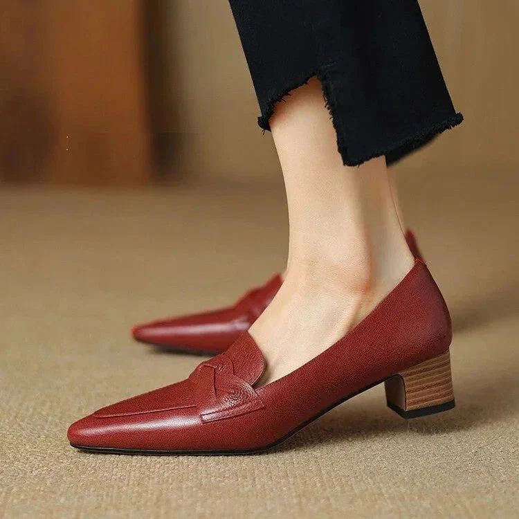 SOFIA GENUINE LEATHER LOAFERS - Image 2