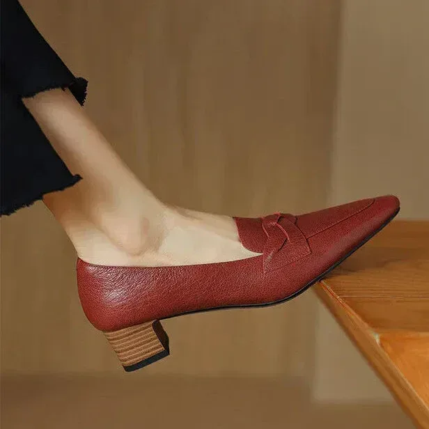 SOFIA GENUINE LEATHER LOAFERS - Image 3