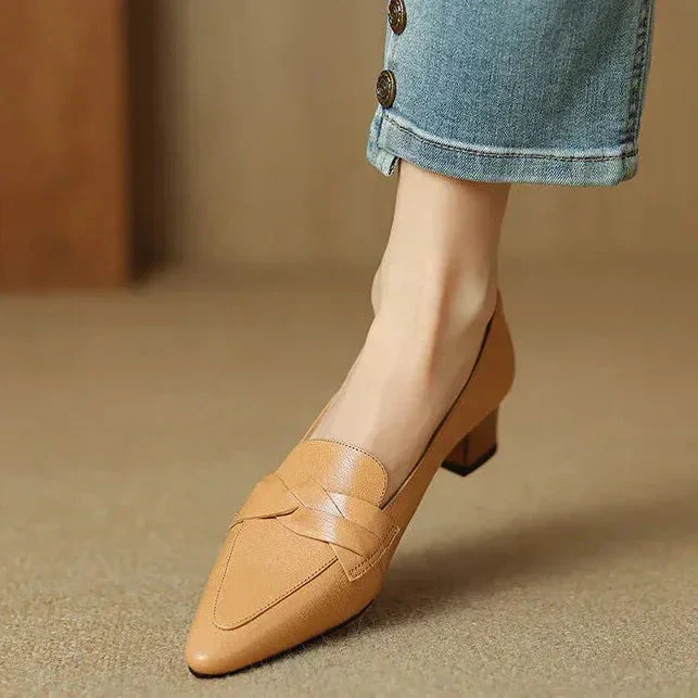 SOFIA GENUINE LEATHER LOAFERS - Image 7