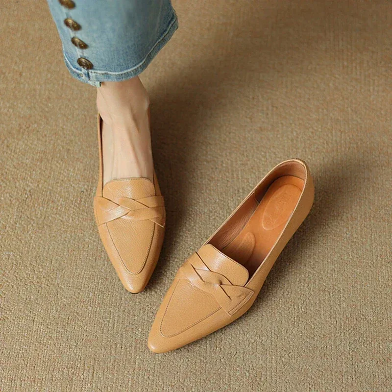 SOFIA GENUINE LEATHER LOAFERS - Image 9
