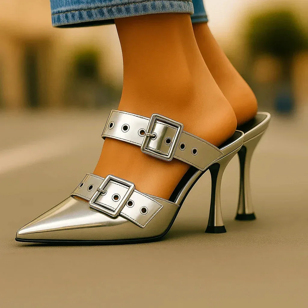 RAVYN RAE BUCKLE HEELS - Image 3