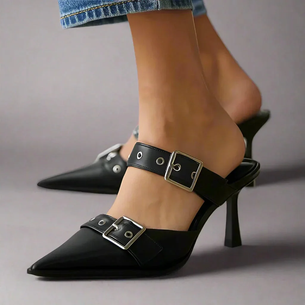 RAVYN RAE BUCKLE HEELS - Image 4
