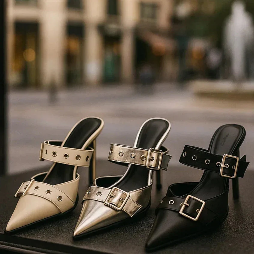 RAVYN RAE BUCKLE HEELS - Image 5