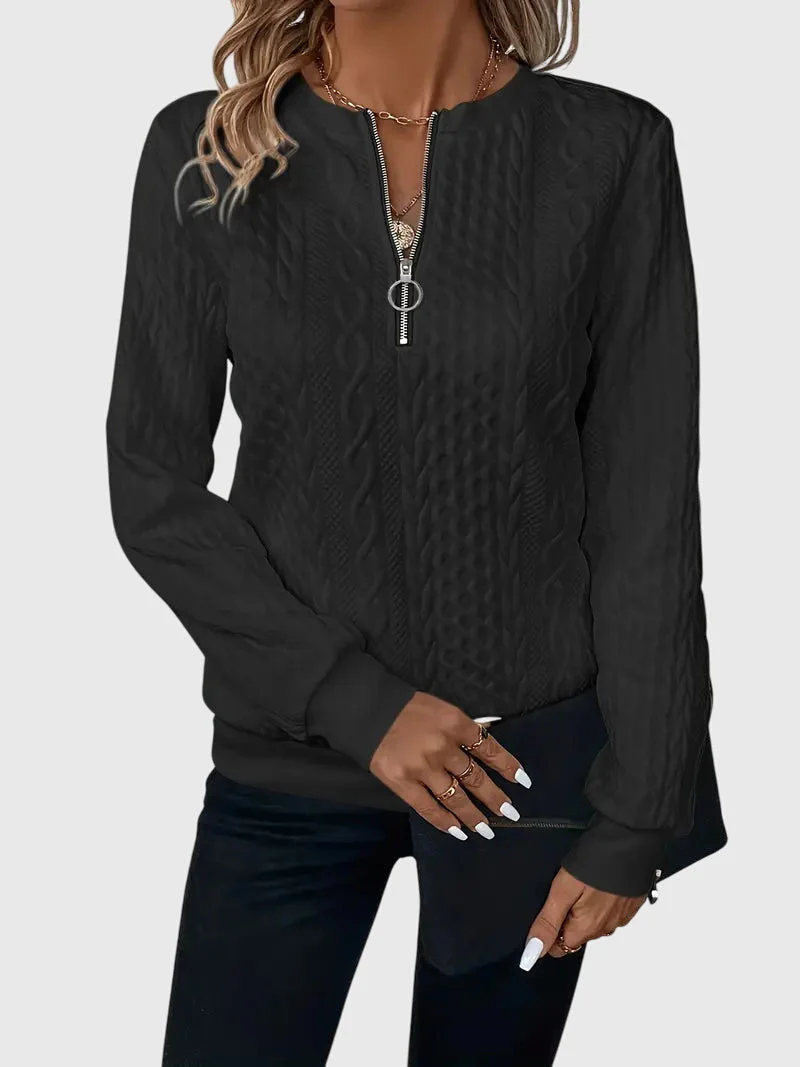 Nora™ | Sweater with Zipper - Image 13