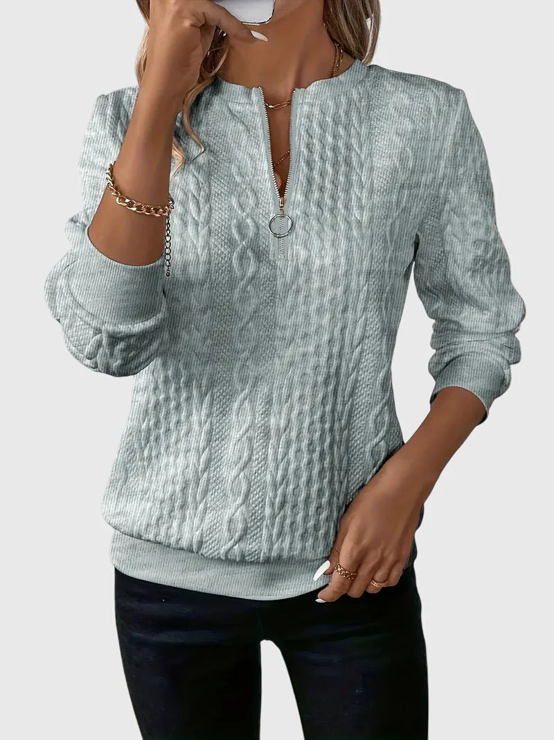 Nora™ | Sweater with Zipper - Image 15