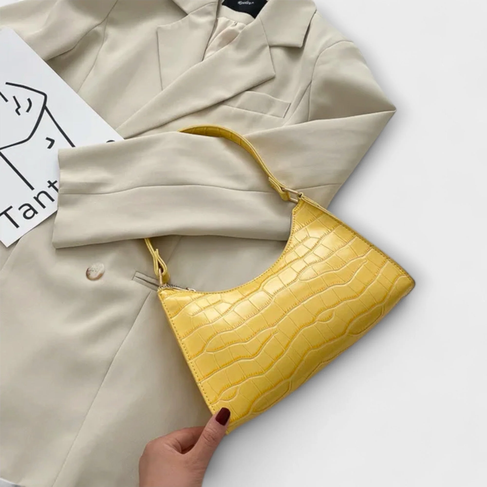 Olivia - Shiny Leather Bag - Image 12