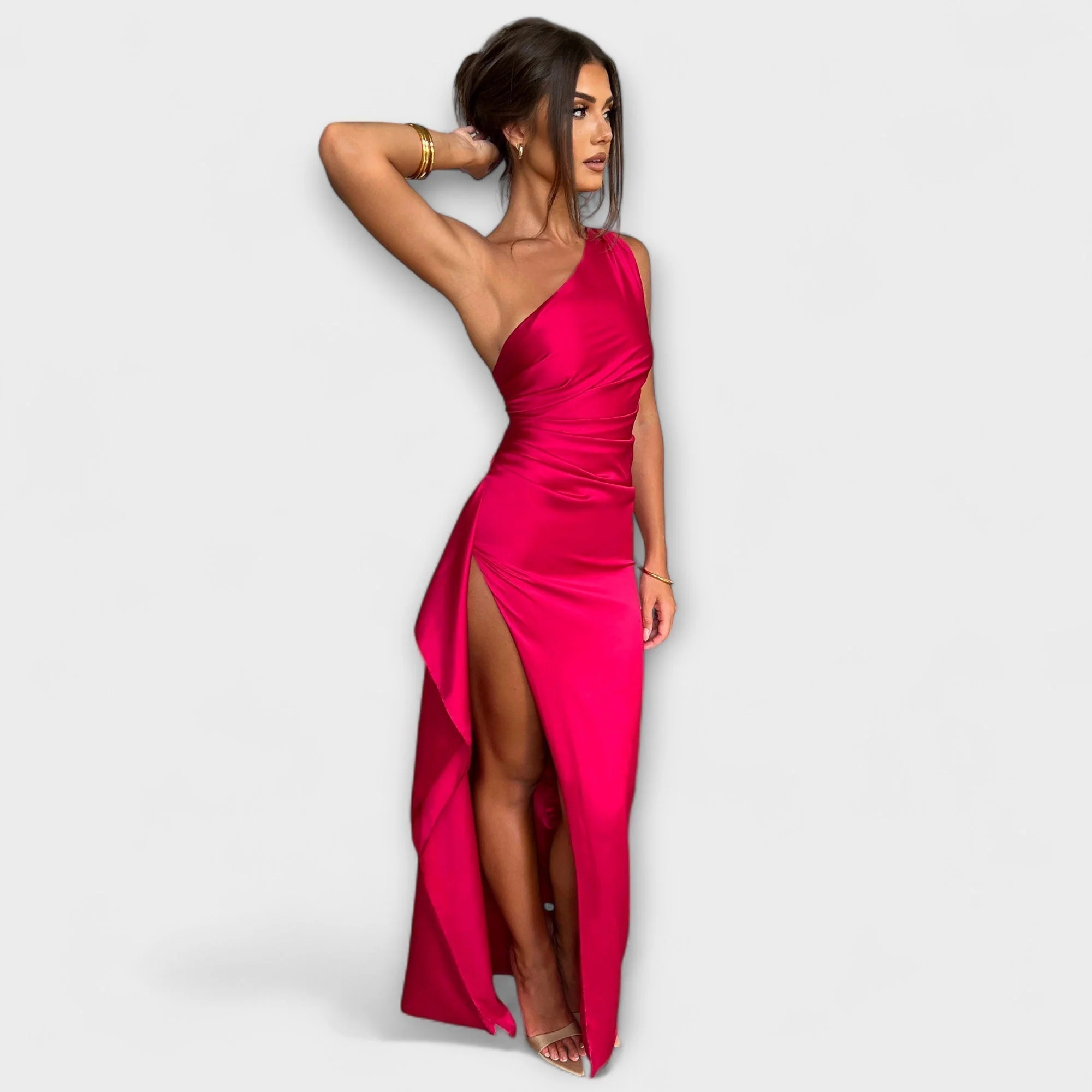 One Shoulder Maxi Dress - Image 7