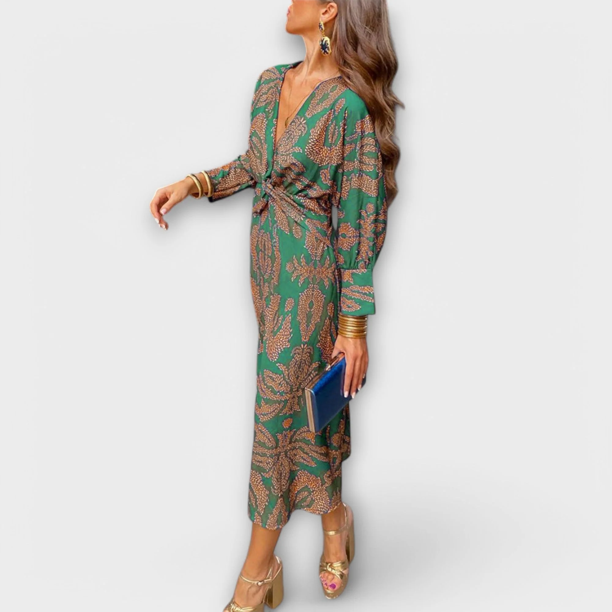 Oriana - Elegant Dress with Long Sleeves - Image 3