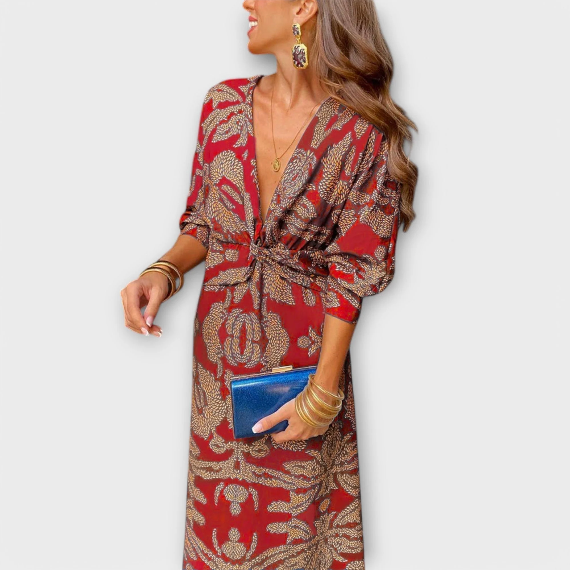 Oriana - Elegant Dress with Long Sleeves - Image 8