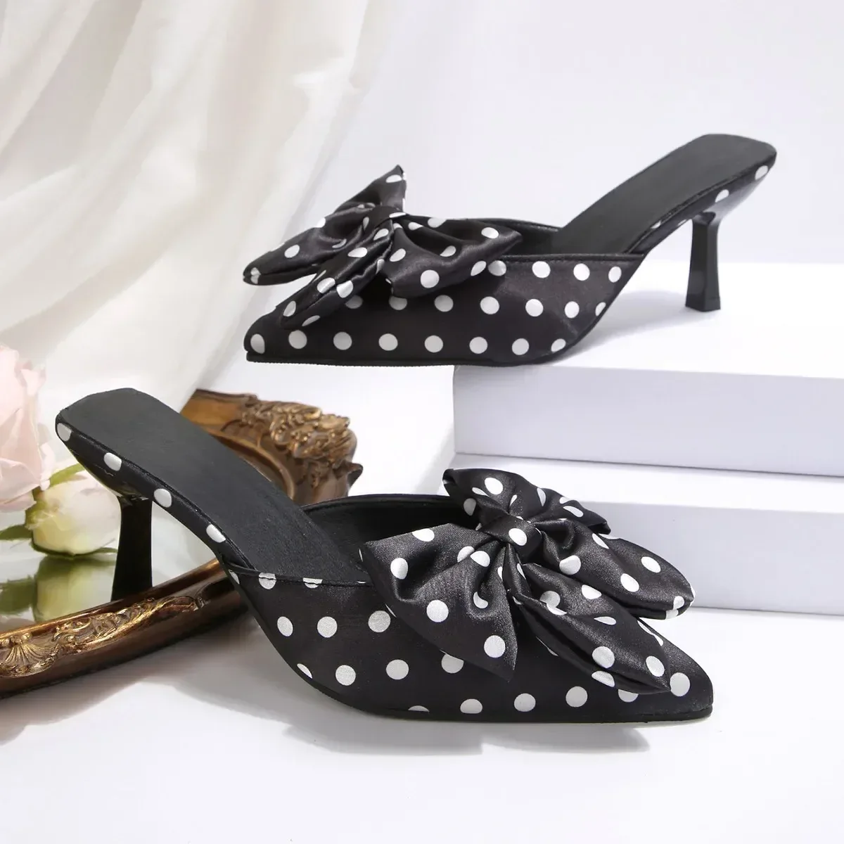 VIVIENNE POLKA-BOW HEELS - Image 11