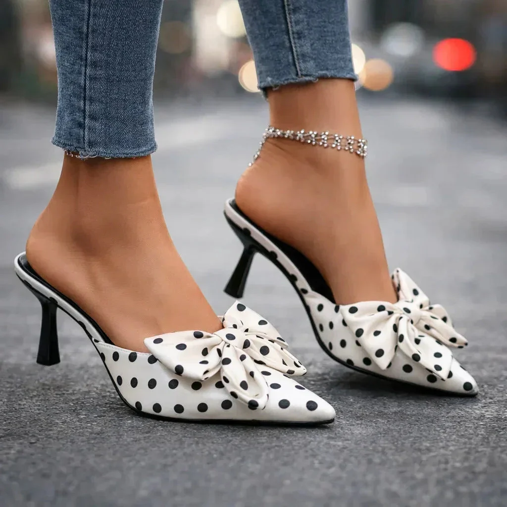 VIVIENNE POLKA-BOW HEELS - Image 2