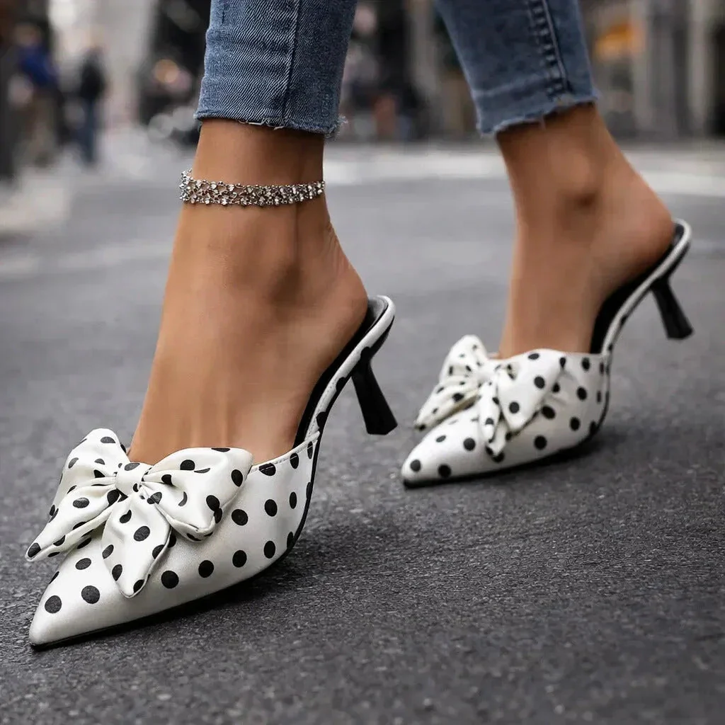 VIVIENNE POLKA-BOW HEELS - Image 4