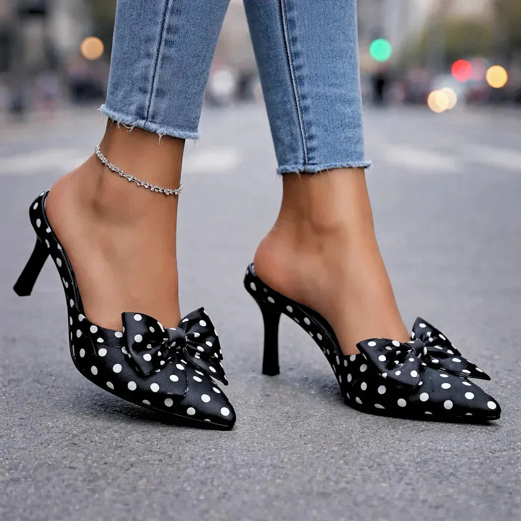 VIVIENNE POLKA-BOW HEELS - Image 6